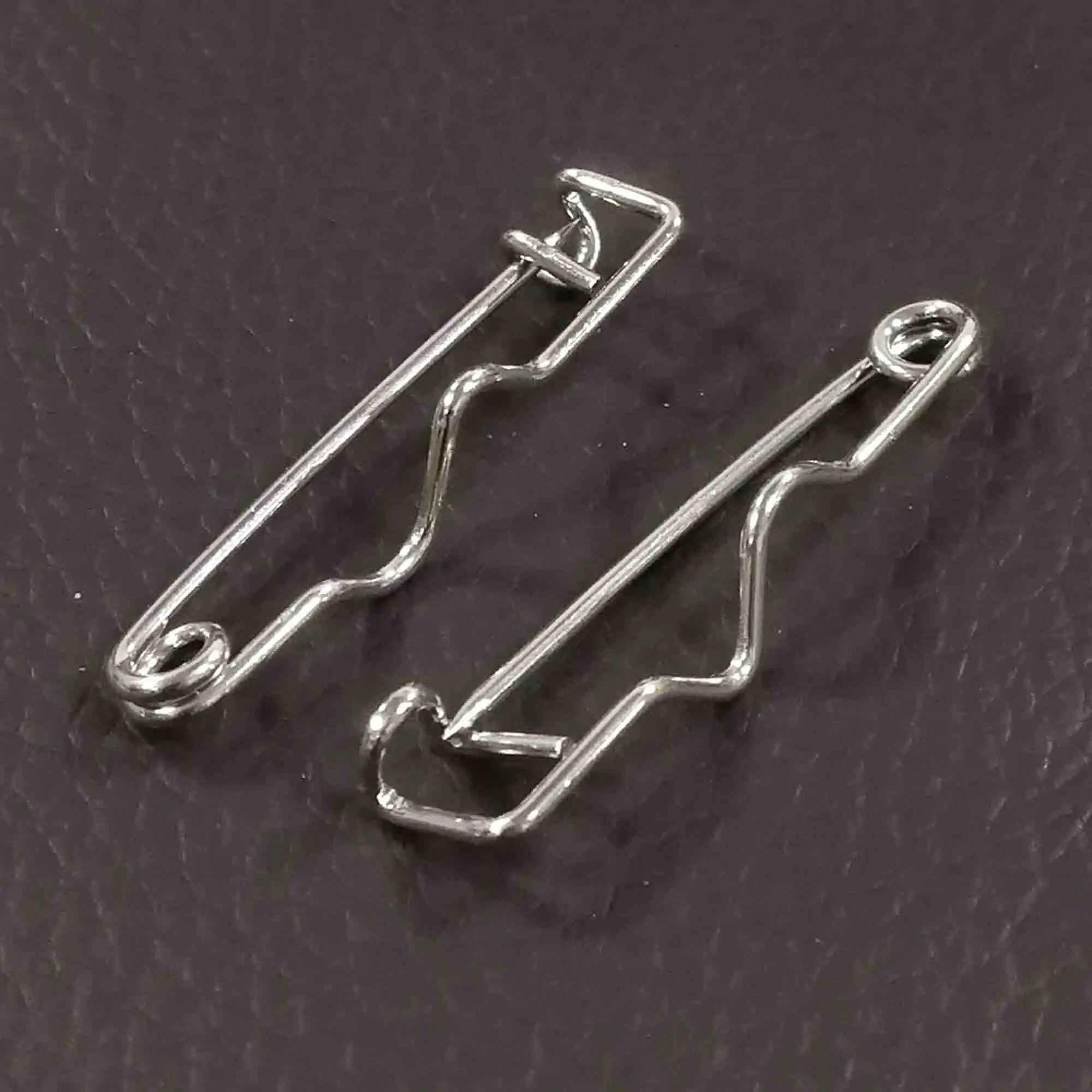 30 шт покрытые серебром Безопасность булавки для поделок стежка маркеры брошь бар