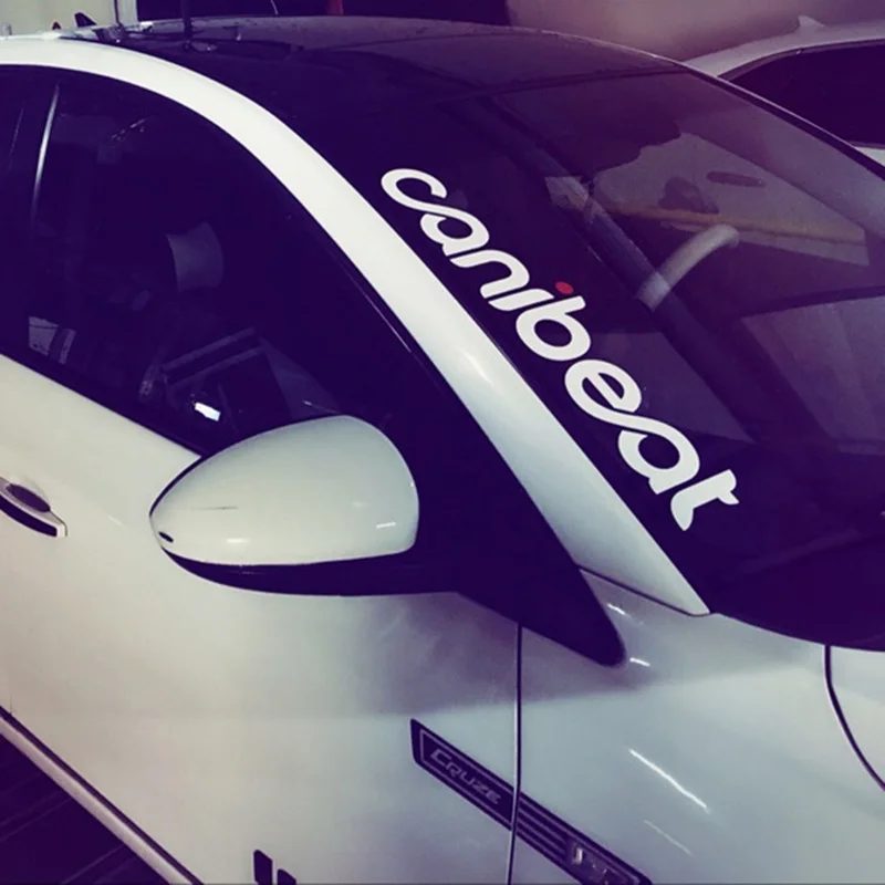 Noizzy Canibeat, наклейка для автомобиля, авто, виниловая, светоотражающая, белая, передняя, на лобовое стекло, покрытие на окно, тюнинг автомобиля, Стайлинг, новинка