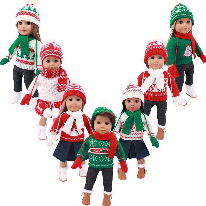 

Doll New Sweater Suitable For 18 Inch American Doll&43 Cm ReBorn Baby Doll Girl Gift,Our Generation Girl's Toy,Christmas Present