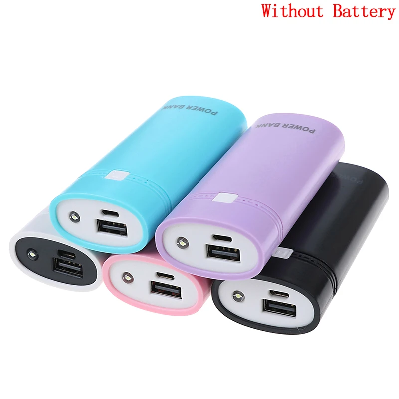 Красочные Порты USB 2X18650 DIY Портативный Батарея держатель ЖК-дисплей Дисплей