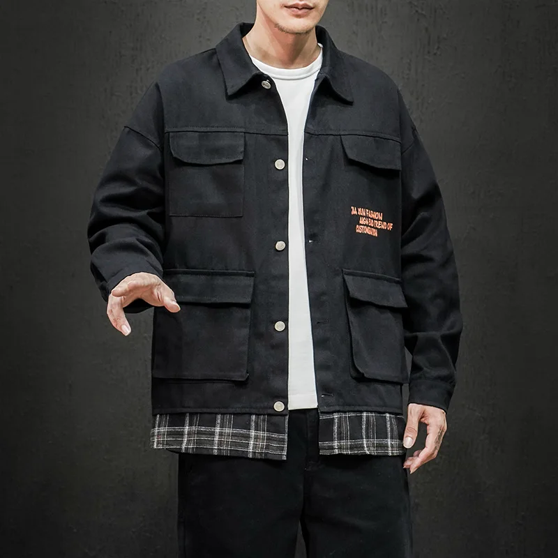 Куртка-карго Мужская осенняя оверсайз 5XL | одежда