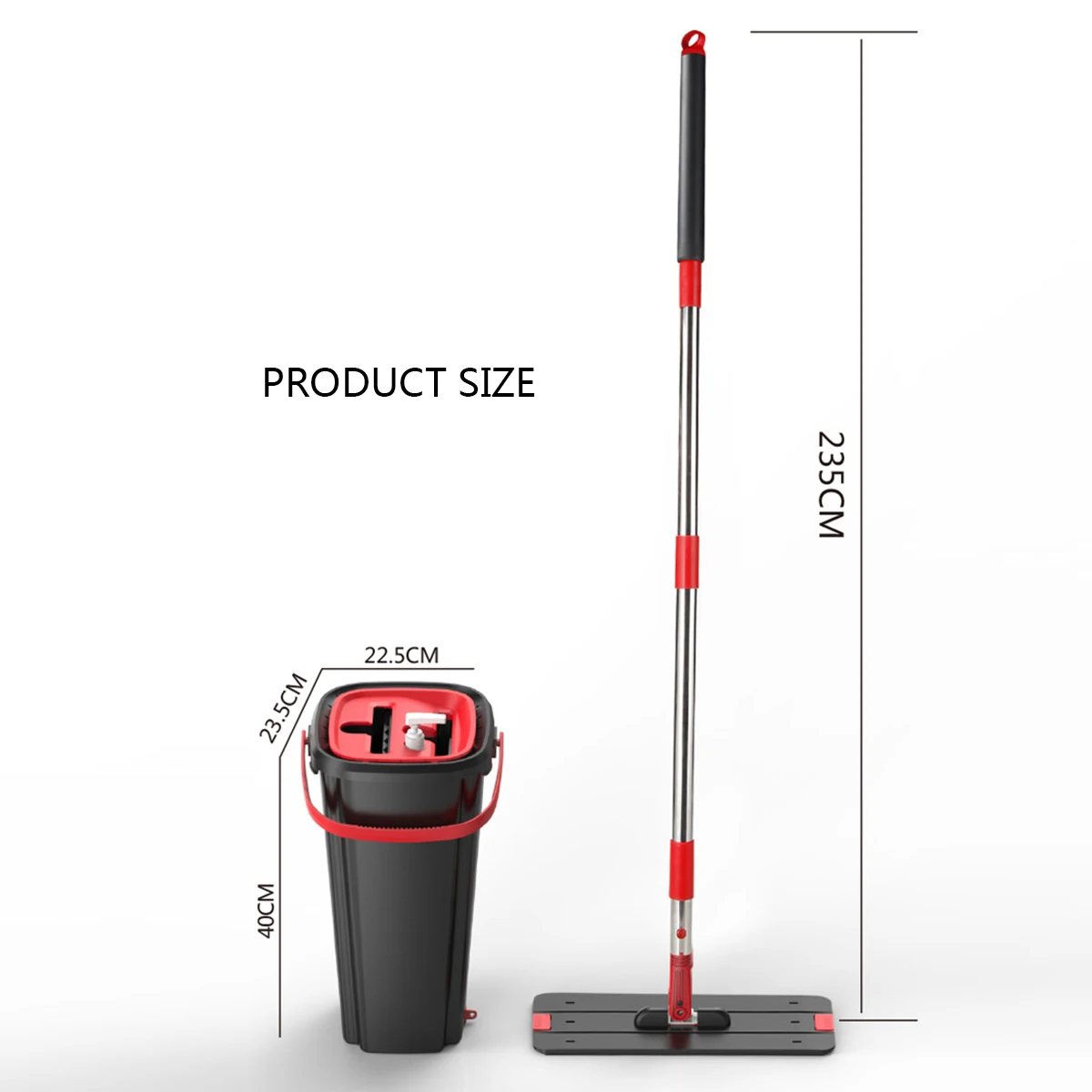 Бесплатная ручная швабра с ведром Волшебная Чистящая Швабра набор ковшей