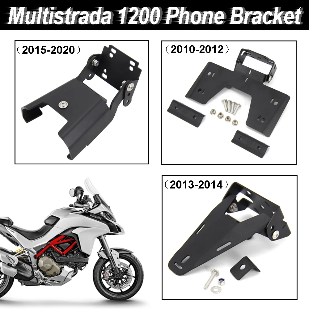 

NEW Motorcycle Stand Holder Smartphone Phone GPS Navigation Plate Bracket For Ducati Multistrada 1200