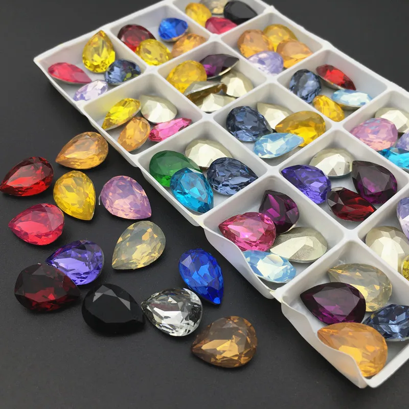 Sew Rhinestone Crystals Gold Claw  Rhinestone Claw Glass Heart - 15pcs  Crystal K9 - Aliexpress