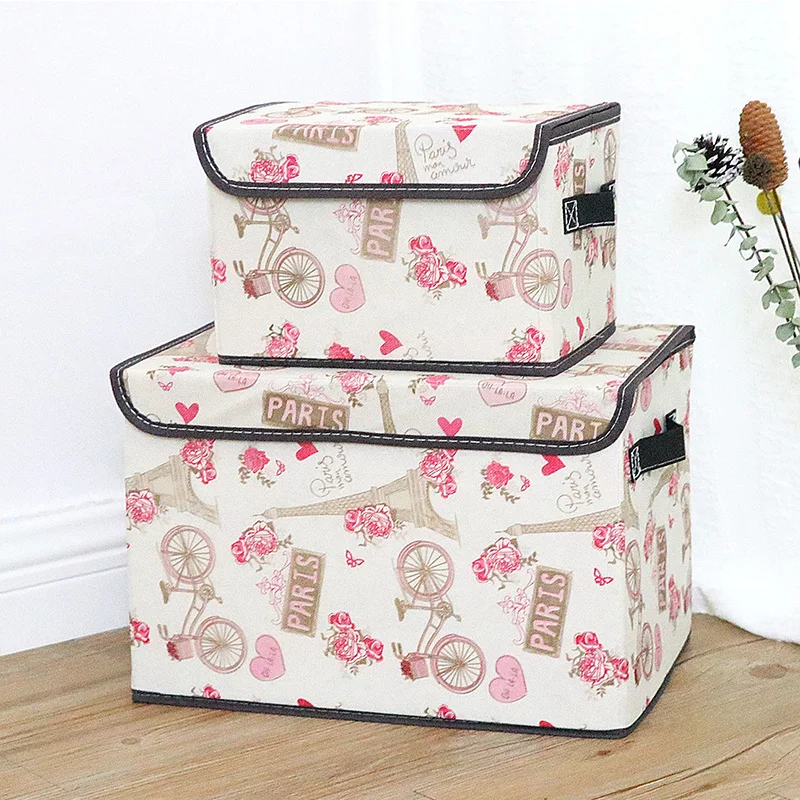 Большая коробка для хранения Детская игрушек органайзер одежды коробки