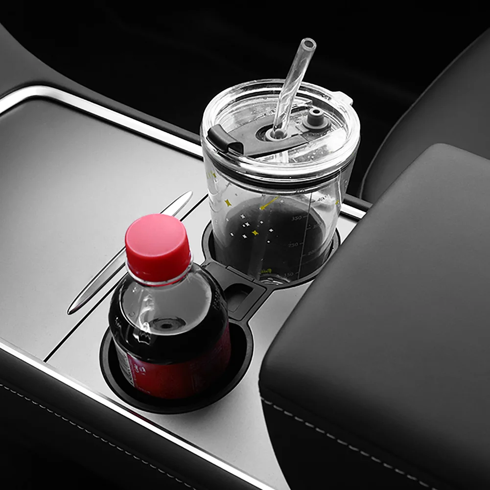 2022 m3 my center console cup holder insert for tesla model 3 y 2021 silicone interior slot slip drink limiter car accessories free global shipping