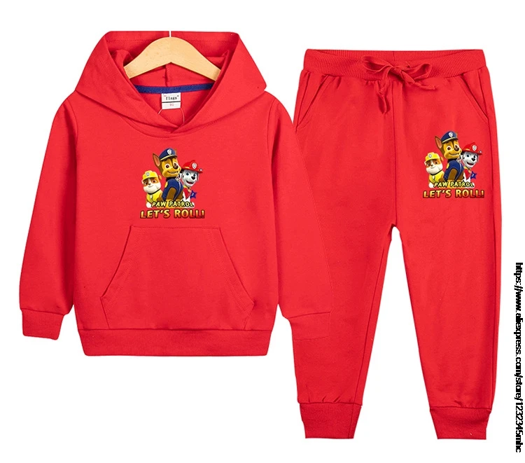 Комплект одежды для мальчиков и девочек футболка с длинным рукавом мультяшным