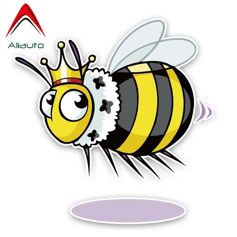 Забавная Автомобильная наклейка Aliauto Пчела удерживает мороженое аксессуары из