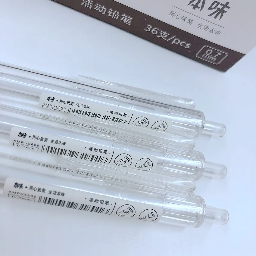 

Wholesale (36 Pieces/Lot) Cute 0.5mm 0.7mm Mechanical Pencil For Sketching Drawing School Office Supplies Stationery H5606