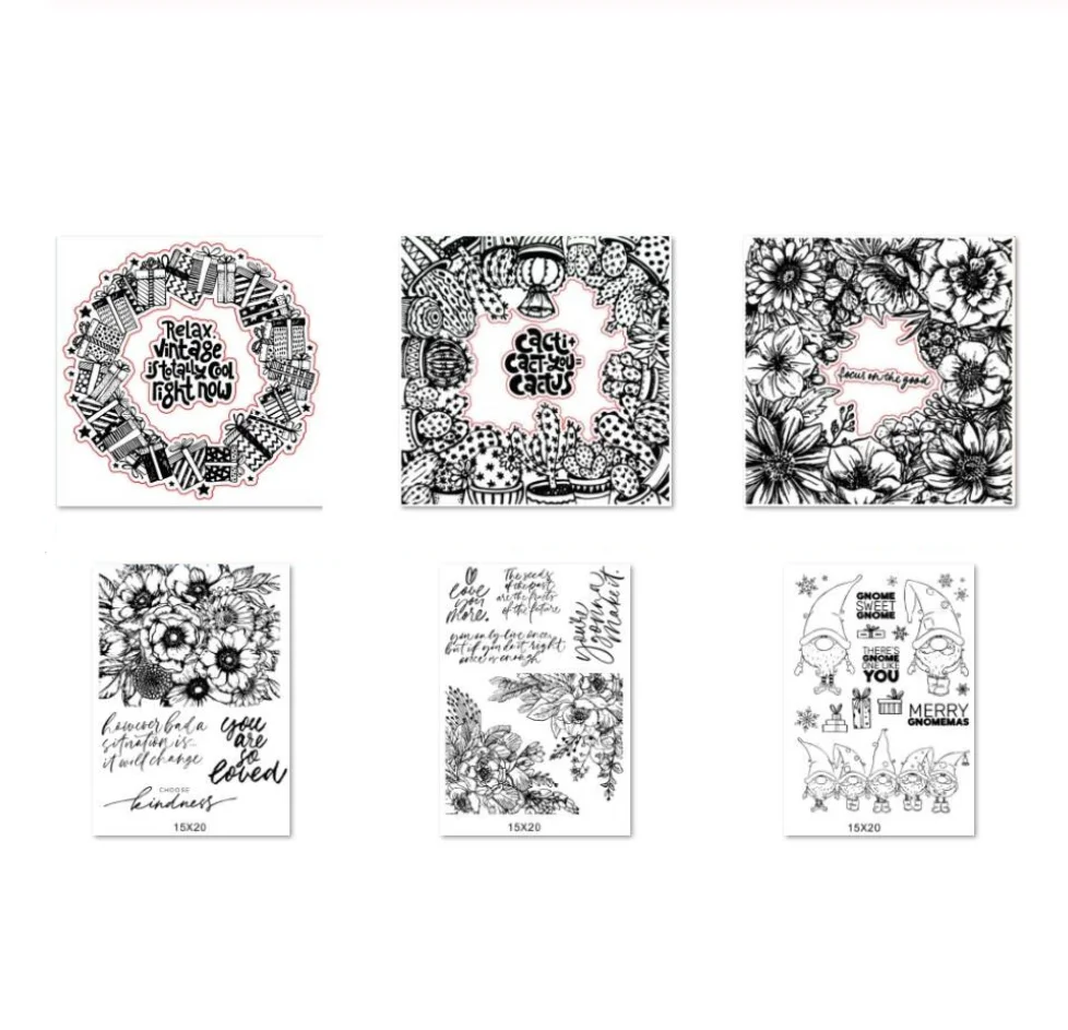 Прозрачный силиконовый штамп/печать для DIY скрапбукинга/фотоальбома