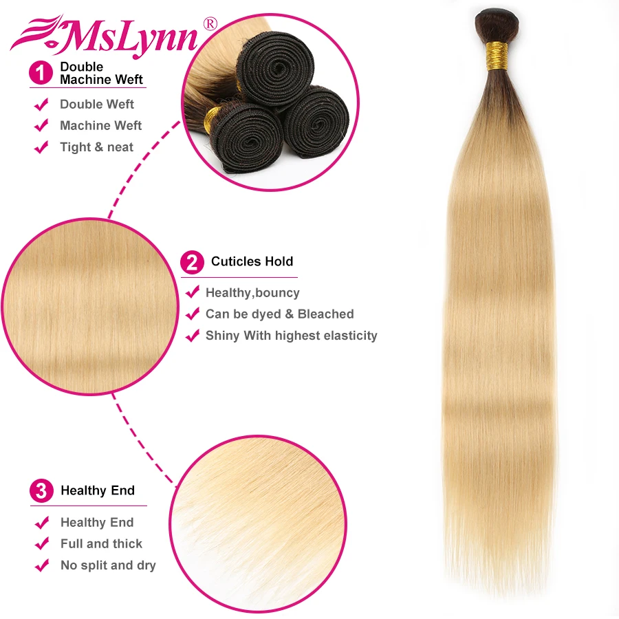 С эффектом деграде (переход от темного к светлому) пряди 1B 613 светлые прямые