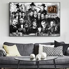 Настенные постеры в классическом стиле с изображением кинофильмов крестного отца, картины на холсте, настенные художественные плакаты и принты для декора гостиной