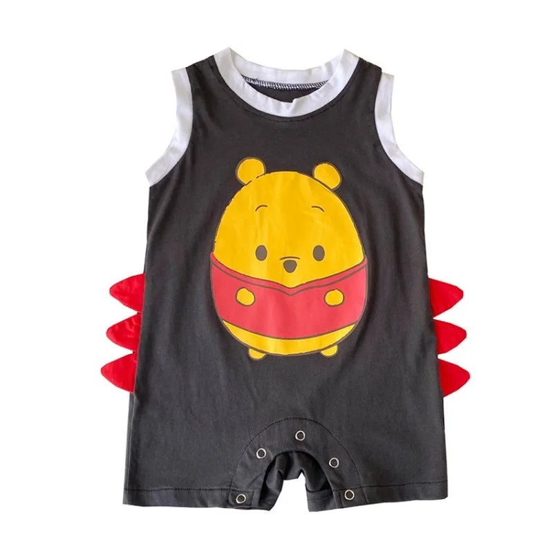 

Sleeveless Cartoon Characters Printing Velvet Baby Romper Infant A-class Fabric Baby Girl Clothes Toddler Clothing for Newborn