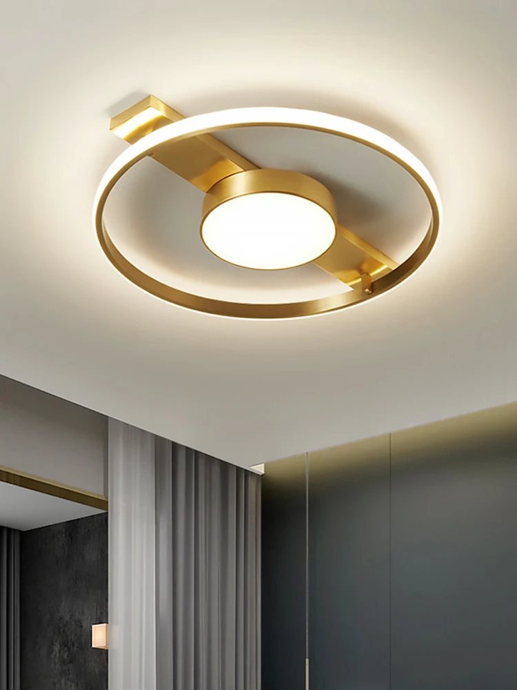 

New led Chandelier golden round Ceiling Chandelier For Living Room Bedroom Home Ceiling Lamp Indoor Decoration Lighting Fixtures