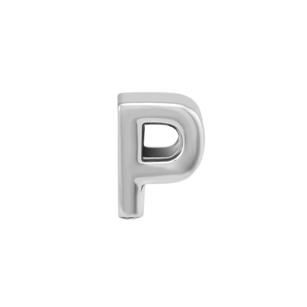 Алфавит P Charm Argent 925 стерлингового серебра оригинальные буквы бусины для