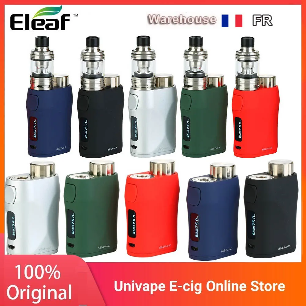 Электронная сигарета Eleaf iStick Pico X 100% оригинал набор MELO 4 D22 75 Вт с баком 2 мл катушка 0