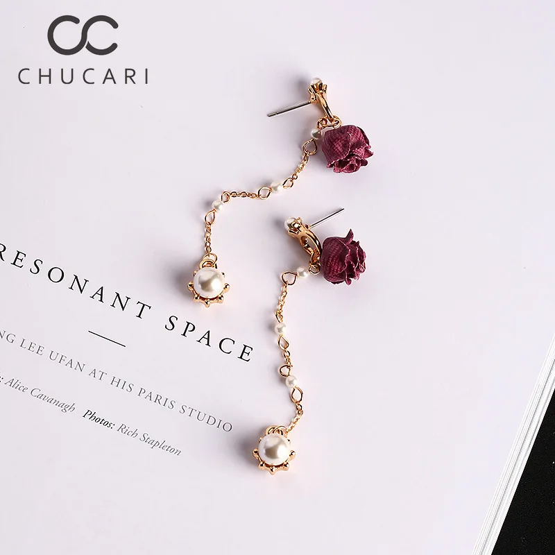 Женские серьги гвоздики с искусственным жемчугом 2019|Серьги-гвоздики| |