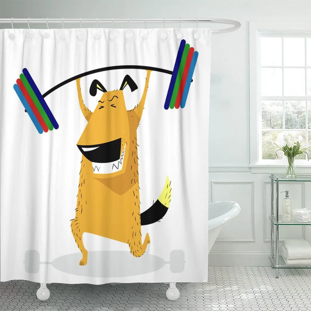 Штанга для собак и домашних животных нагнетающий занавес душа из полиэстера