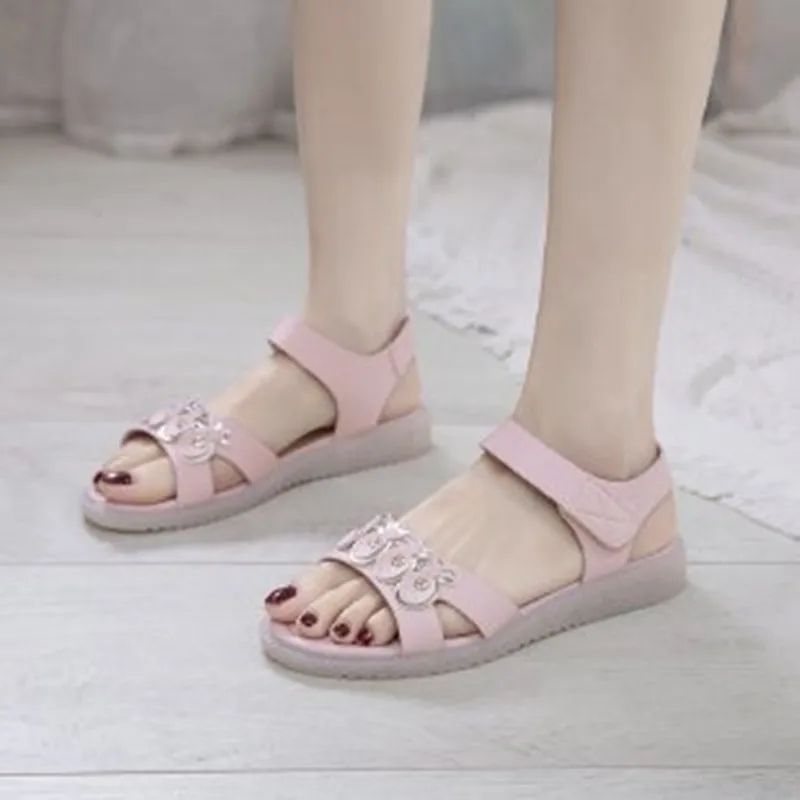 

Hot Sale Sandals Women Summer Slip On Shoes Peep-toe Flat Shoes Sandals Mujer Sandalias Ladies Flip Flops Sandal 2021 New