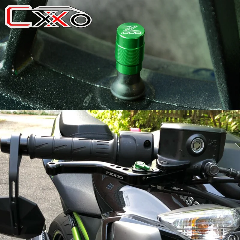 

For fit Z1000 z1000SX NINJA 1000/Tourer 2007-2016 Car Tire Valves Stem caps & Motorcycle Accessories Short Brake Clutch Levers