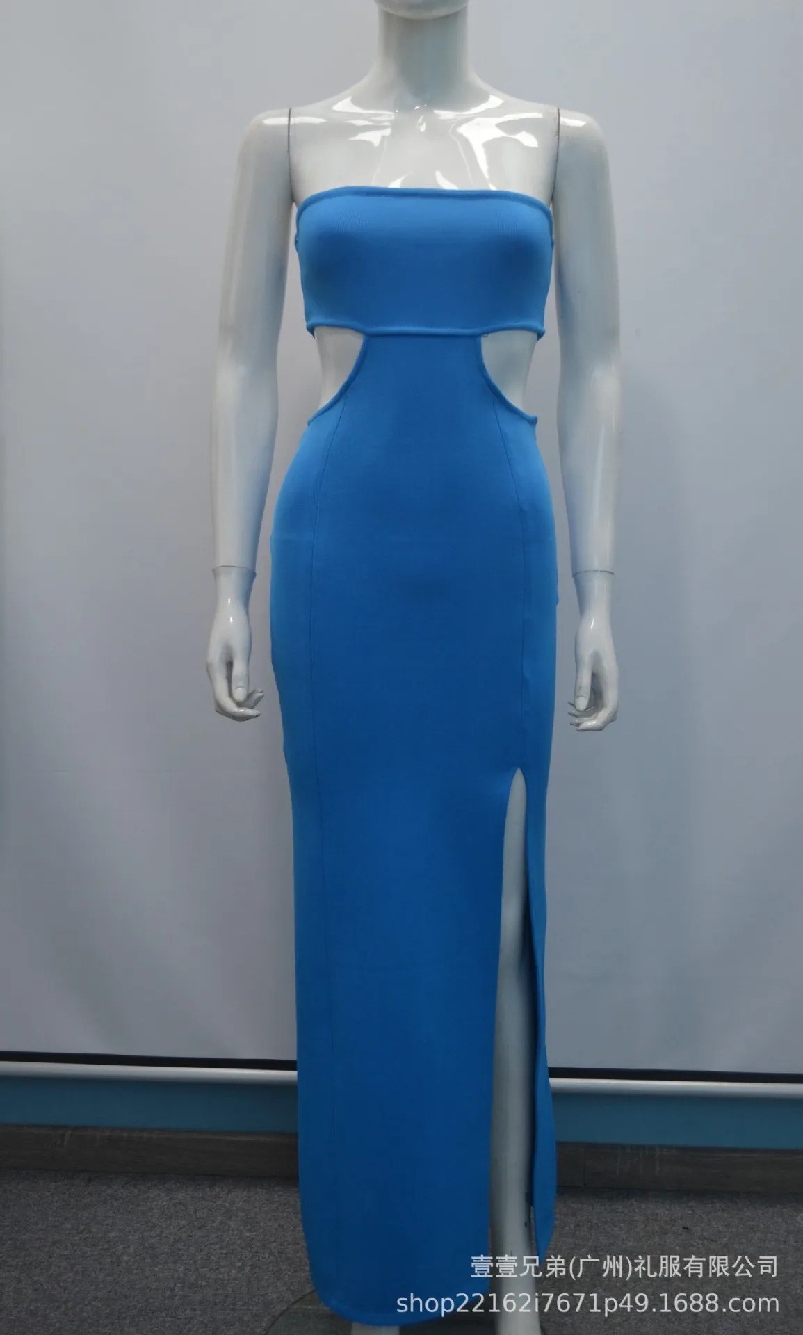 

Star same 2020 women's high end sexy split neck dress