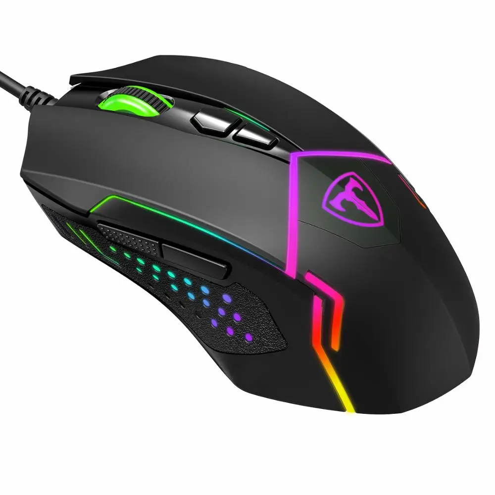 RGB Mouse VicTsing PC233 игровая мышь Проводная 7200 dpi Регулируемая мышь 7 программируемых кнопок RGB Backli эргономичная USB компьютерная мышь для ПК - Цвет: RGB Mouse