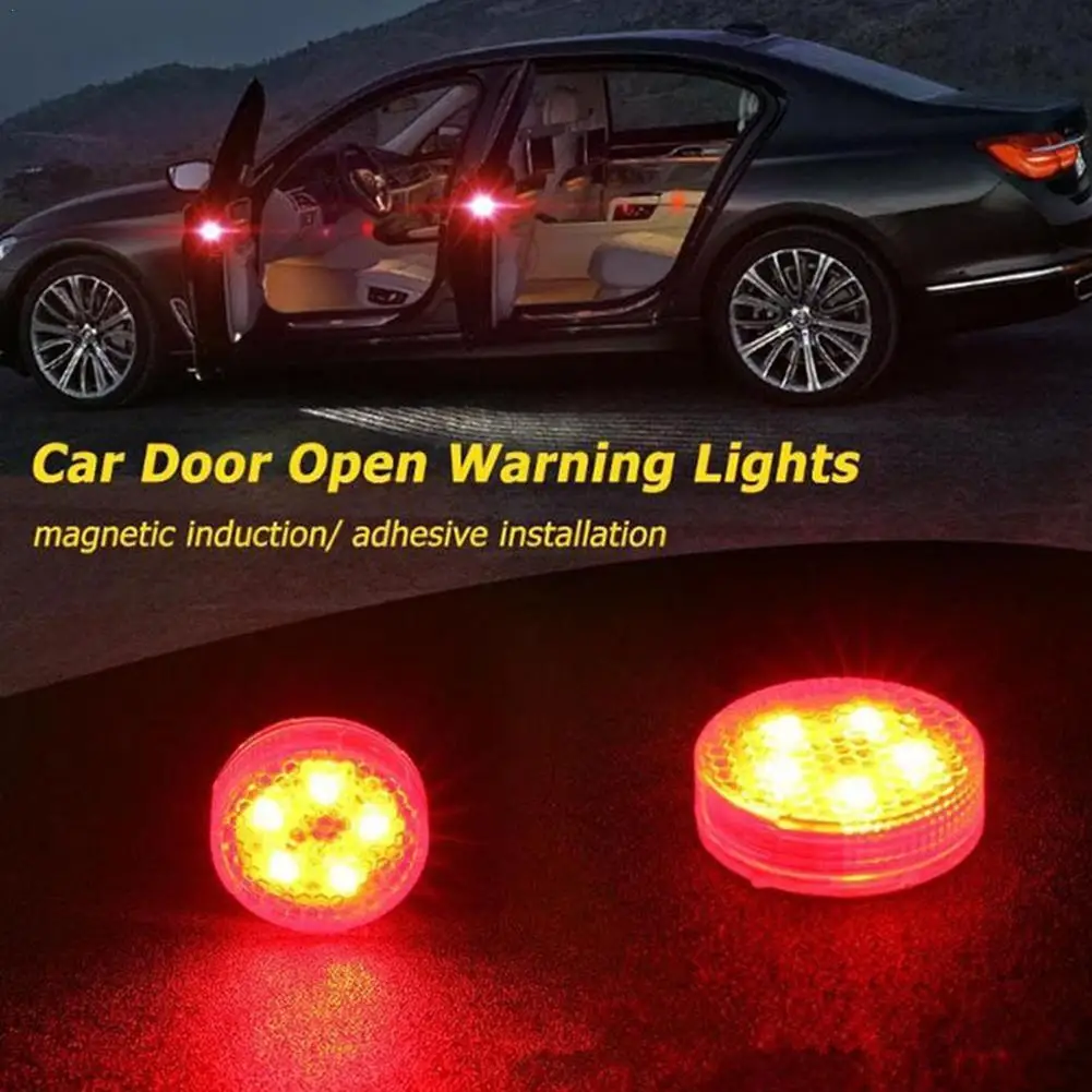 

1pcs Fashion Door Warning Lamp with 5 leds Wireless Parking Safety Indicator For Car Lamps Anti-Collision Light Z6Y6