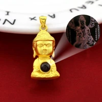 hi lm vintage 24k gold projection heart sutra pendant delicate unisex pendant classic male jewelry birthday gift souvenir