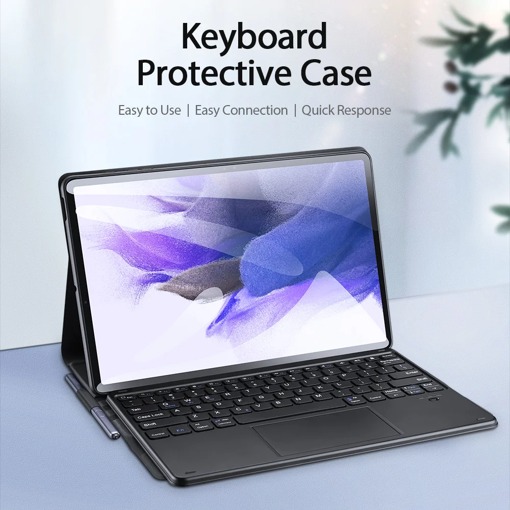 Wireless Keyboard Case For Samsung Galaxy Tab A8 10.5inch 2021 High-quality Bluetooth Smart Tablet Cover Case ABS PU TPU