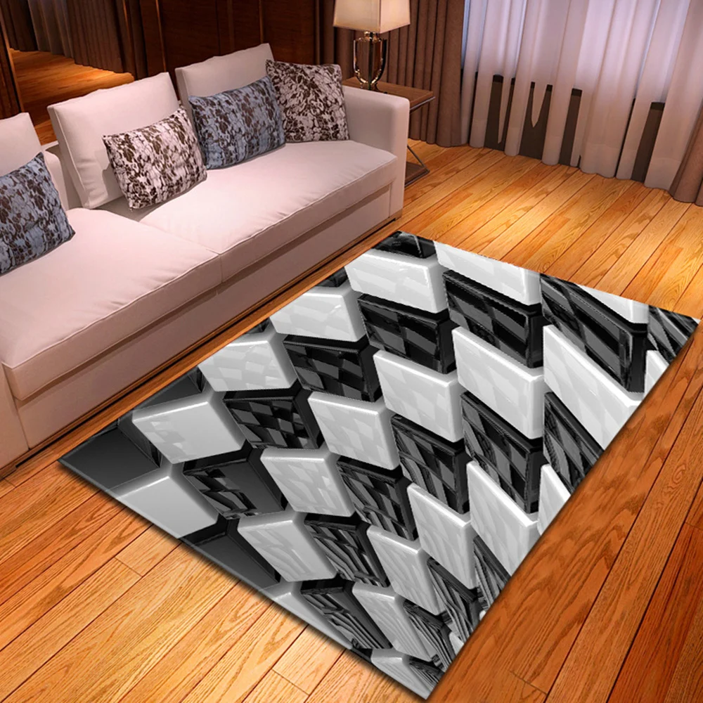 3D узор ковер для гостиной украшение спальни большой дома и детей журнального