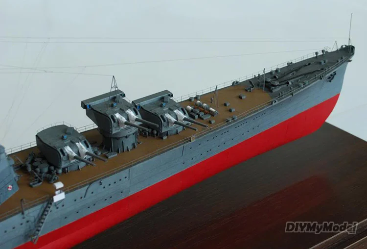 DIYMyModeI-modelo de papel para manualidades, rompecabezas de juguete hecho a mano, de Jap&oacute;n, Kaohsiung, heavy cruiser 1:200-1