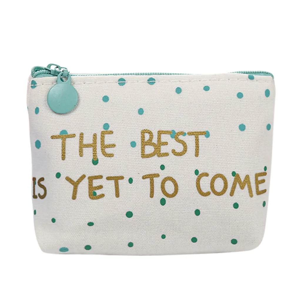 Женский милый портативный кошелек с цветочным принтом для ключей модный монет