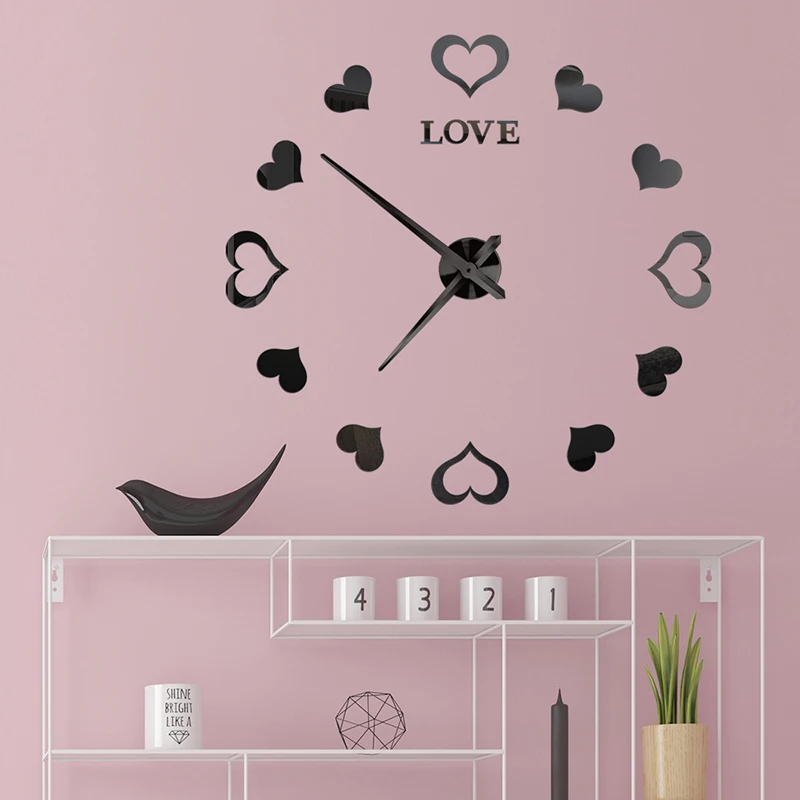 Модные 3d настенные часы кварцевые современные сделай сам для гостиной большие