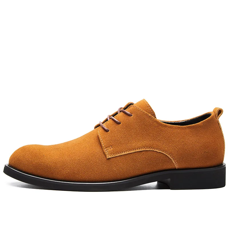 UPUPER Cow Suede Men's Leather Shoes Flat Comfortable Casual Oxfords Men Genuine Classic Sneakers Size 38-48 | Обувь