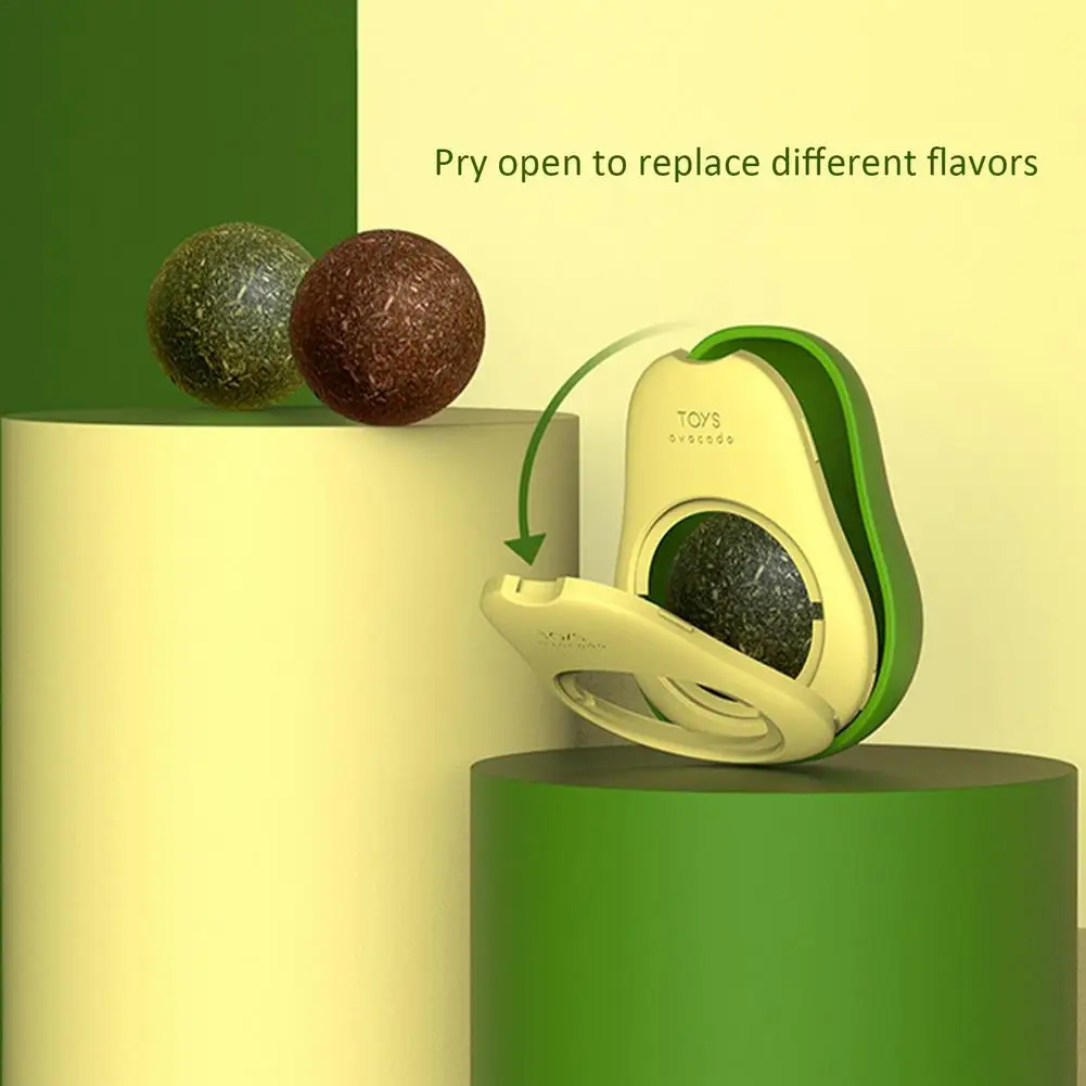 Шарик из натуральной мяты для кошачьей инновационные игрушки в форме авокадо