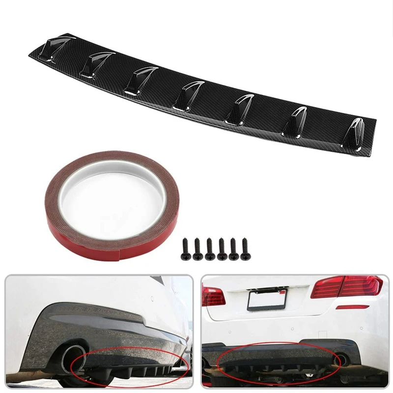 Акула плавный диффузор универсальный карбоновый бампер заднего бампера шасси