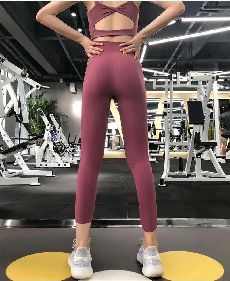 Обтягивающие женские штаны для йоги сексуальные белые спортивные Леггинсы с