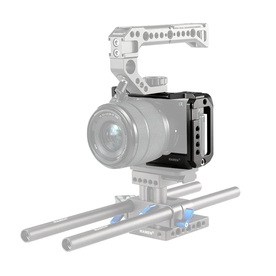 Держатель для камеры Mamen Sony A6100 A6400 A6500 алюминиевый сплав ручной стабилизатор 1/4