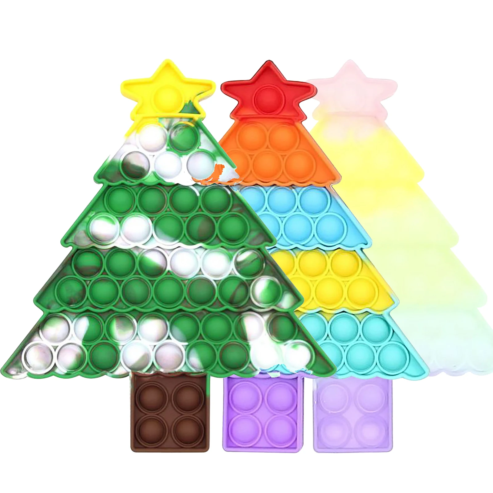 

Fidget Push Christmas Tree Silicone Bubble Sensoryete Stress Reliefs For Children Adults Simple Dimple Sensoryper Fidgets Gifts
