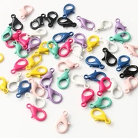 20pcslot lobster clasp hooks end clasps connectors for jewelry makings necklace bracelet chain diy findings 12x8mm