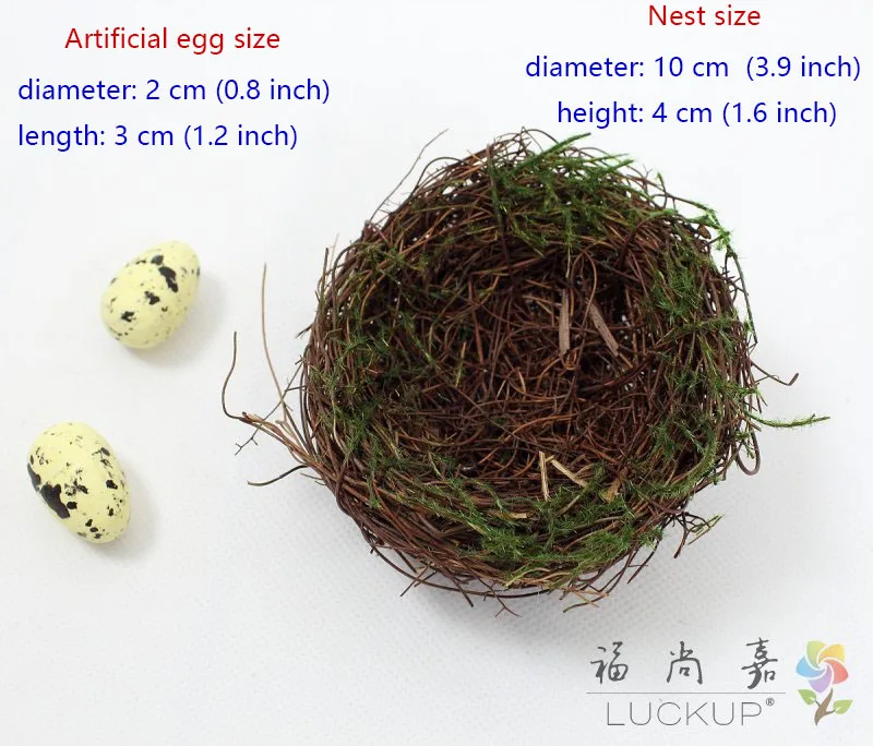 Натуральная сухая трава искусственная пластиковая яйца украшение для стола