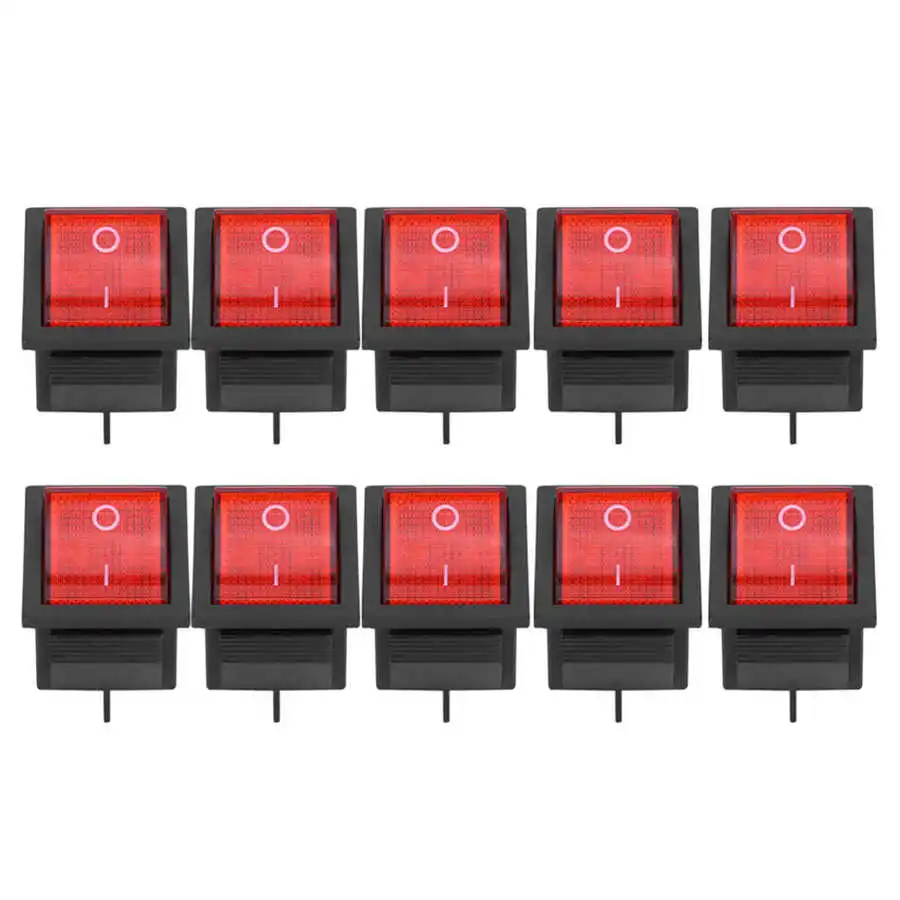 10 шт. 2 Позиционный Переключатель ВКЛ/ВЫКЛ 4 контактный KCD4 термостойкий для