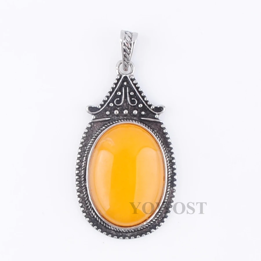 Ретро древние Подвески желтые нефриты камень овальные Бусы маятниковая Подвеска