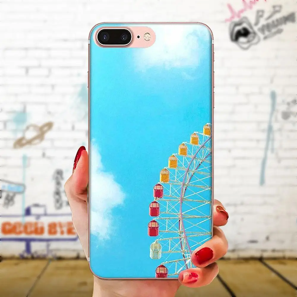 Прозрачные мягкие чехлы для Samsung Galaxy Note 5 8 9 S3 S4 S5 S6 S7 S8 S9 S10 5G mini Edge Plus Lite Happy Ferris Wheel |