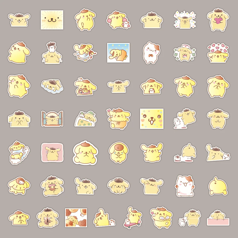 50 Uds. De pegatinas creativas Kawaii para perro pud&iacute;n, bonitas pegatinas decorativas, &aacute;lbum de fotos artesanal DIY, 2021-3