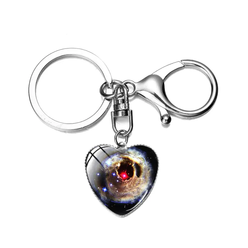 Азиатских модные Туманность стеклянный купол на брелок Млечного Пути планета