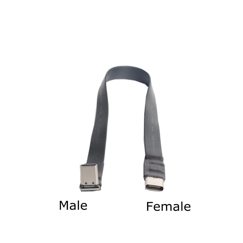 USB 3 1 Type-C папа-папа вверх/вниз угол 3A C FPC FPV плоский кабель для HDTV AV аэрофотосъемки