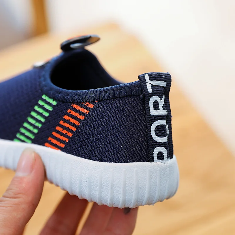 

2018 spring new Korean version the boys girls single and double mesh breathable solid color sports shoes kids ultra light net