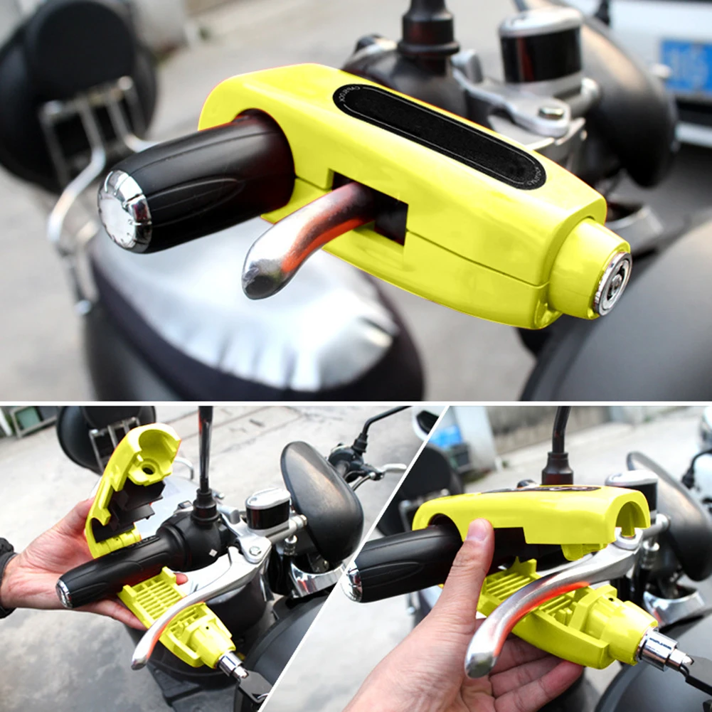 VODOOL Universal Motorcycle Handlebar Lock Motorbike Scooter Brake Throttle Grip Anti Theft Locks ATV Dirt Bike Handle Bar | Автомобили и