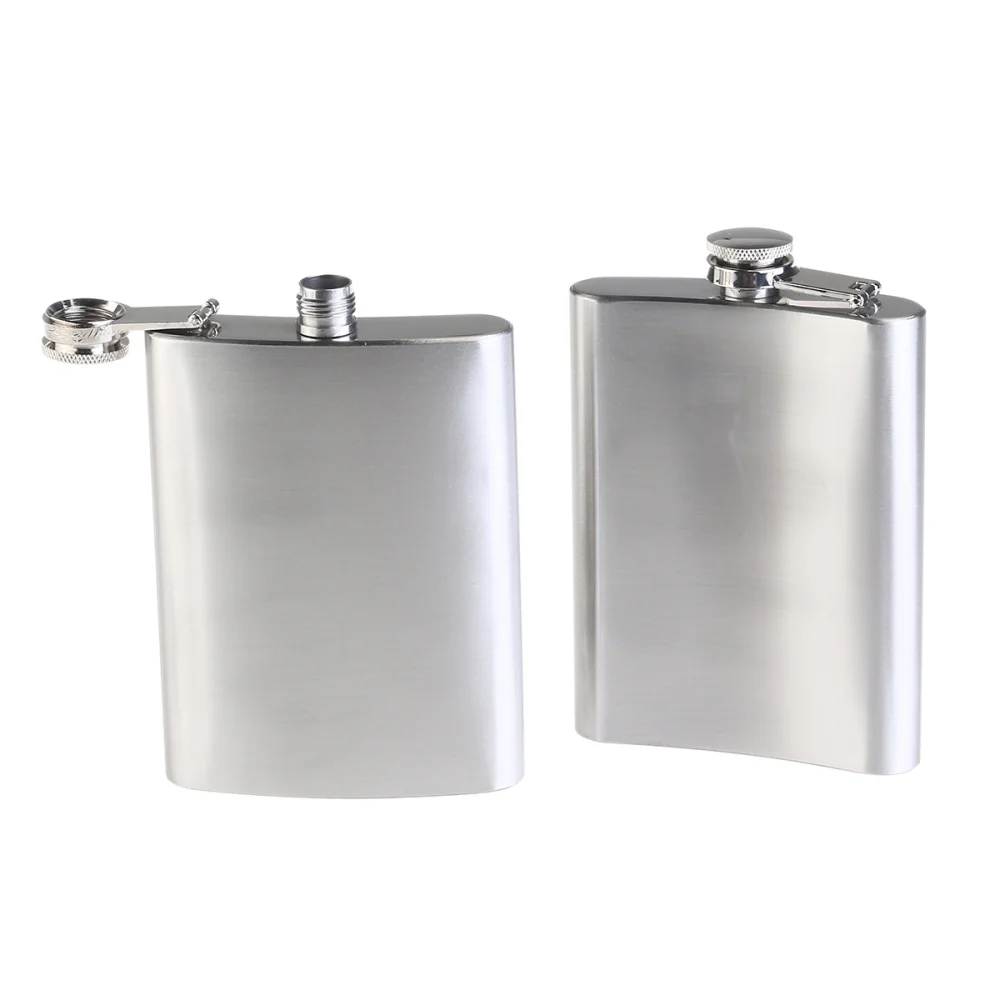 

2pcs Stainless Steel Hip Flask 200ml Pocket Hip Flask